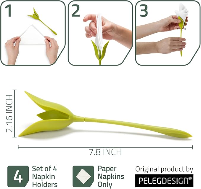 Flower Napkin Holders(4 PCS)