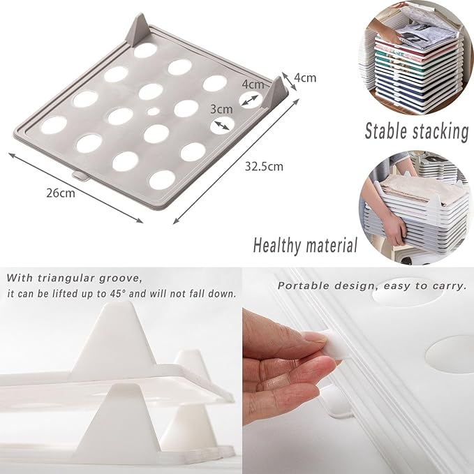 Folder Clothes Organizer Wardrobe Dividers(5 PCS )