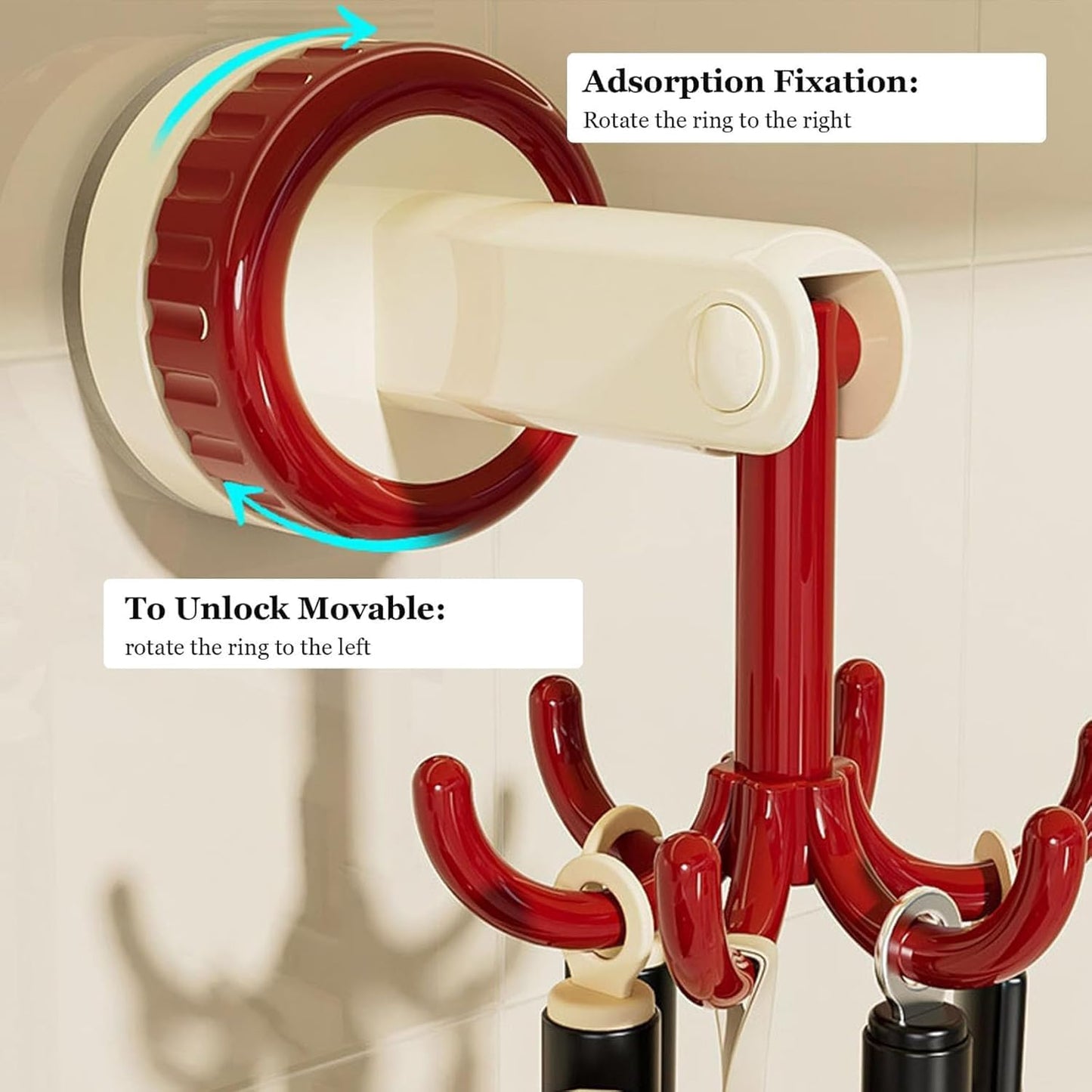 360° Rotating Folding Hook