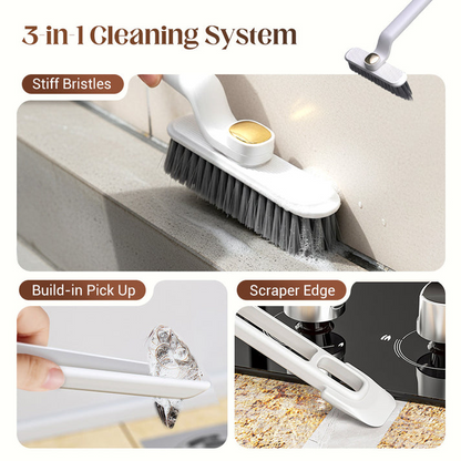 Multi-Function Rotating Hard Bristle Cleaning Brush