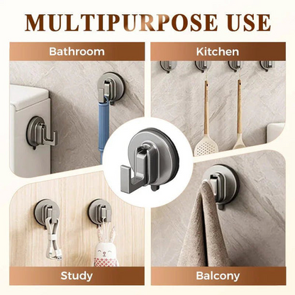 Heavy-Duty No-Drill Strong Suction Cup Utility Hook PRO