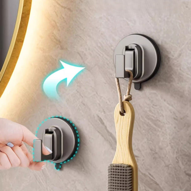 Heavy-Duty No-Drill Strong Suction Cup Utility Hook PRO