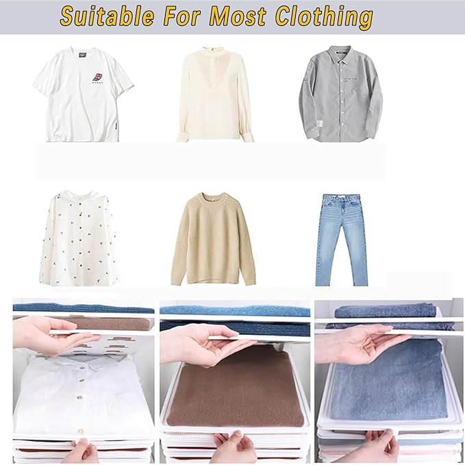 Folder Clothes Organizer Wardrobe Dividers（5 PCS )
