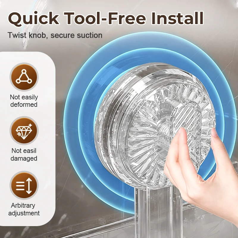 Universal Removable Faucet Storage Rack