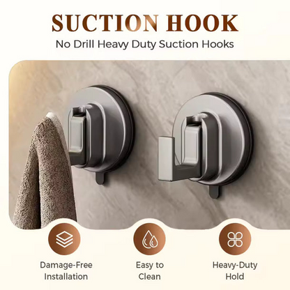 Heavy-Duty No-Drill Strong Suction Cup Utility Hook PRO