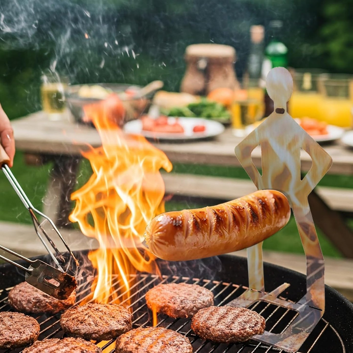 Funny BBQ Man Hot Dog Holders