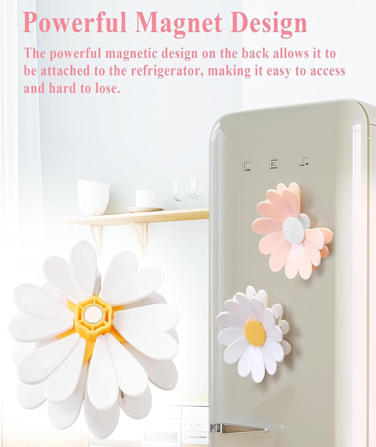 Magnetic Daisy Bag Clip for Snacks Sealing