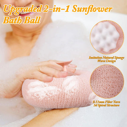 Super Soft Sunflower Suction Cup Bath Ball