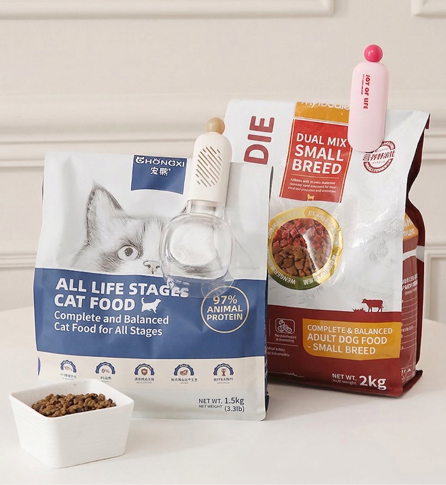 Flour Measure With Kitchen Clips for Sealing Bags