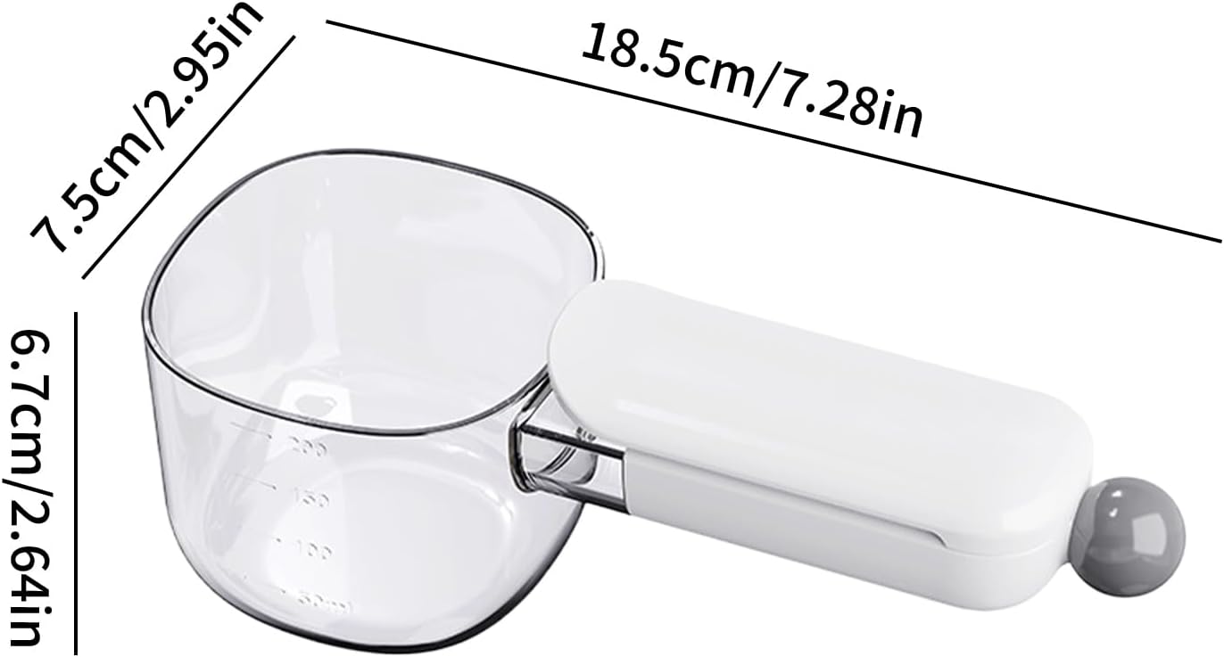 Flour Measure With Kitchen Clips for Sealing Bags