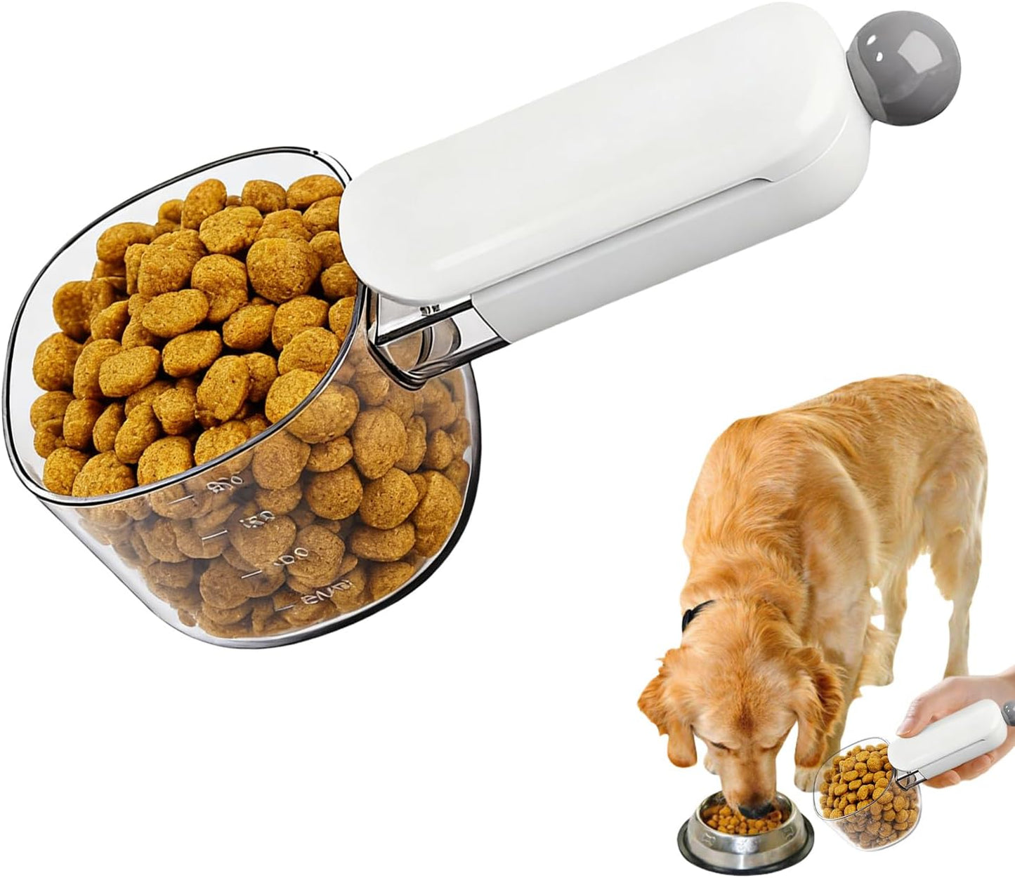 Flour Measure With Kitchen Clips for Sealing Bags