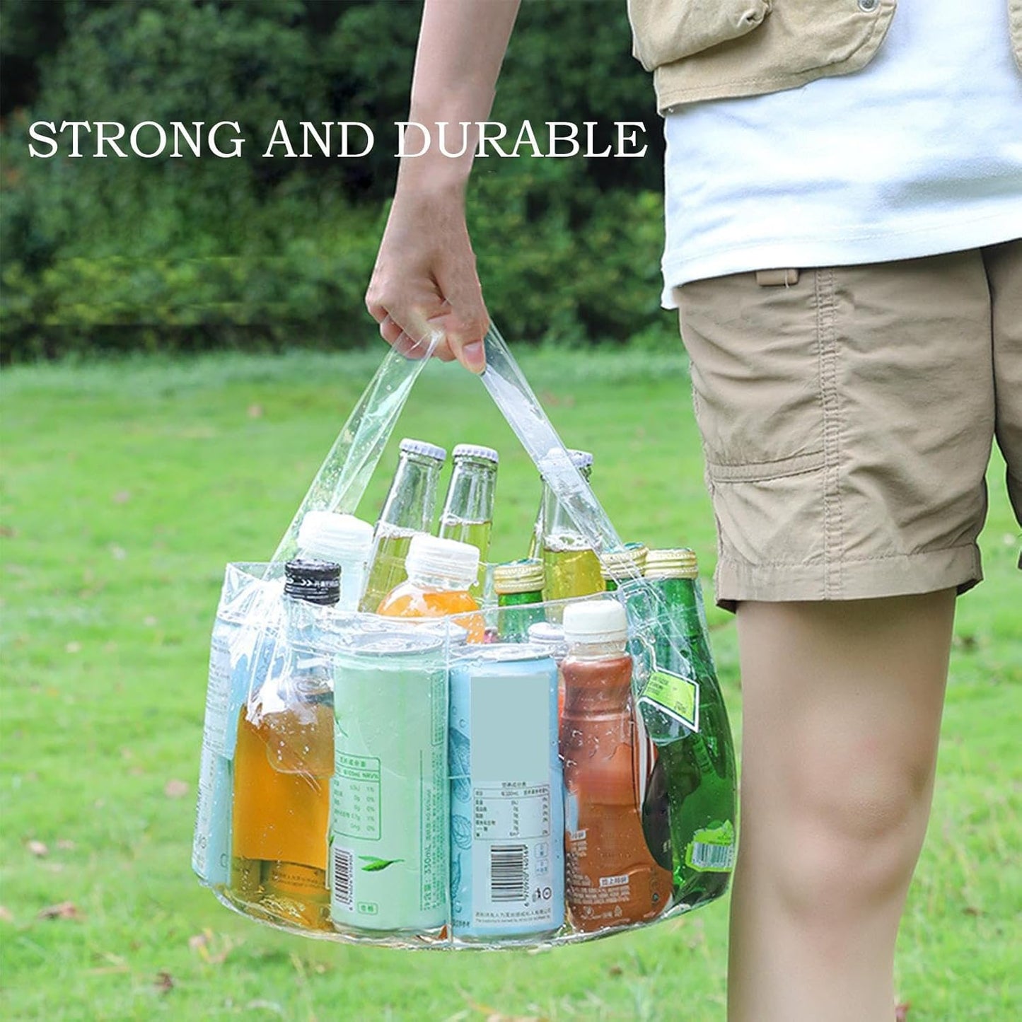 Portable Transparent Folding Washing Basket