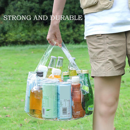 Portable Transparent Folding Washing Basket