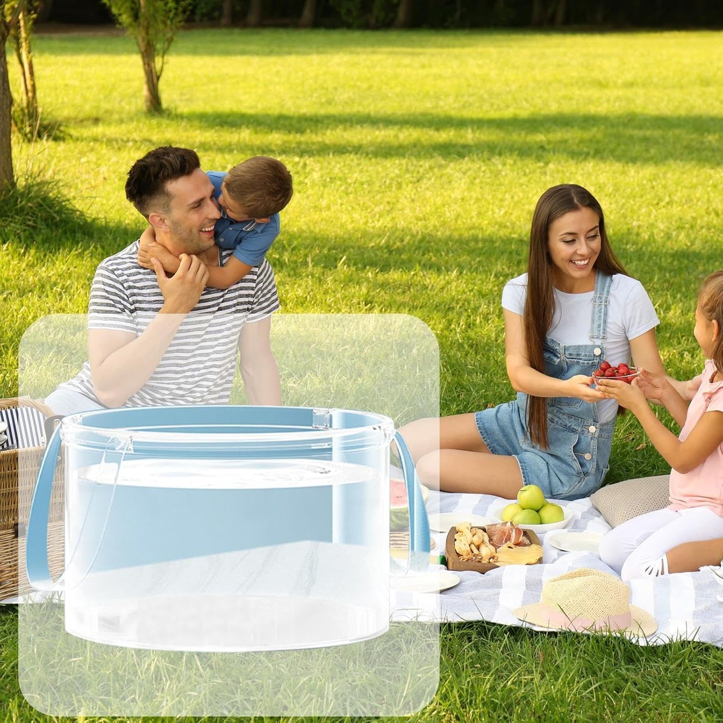Portable Transparent Folding Washing Basket