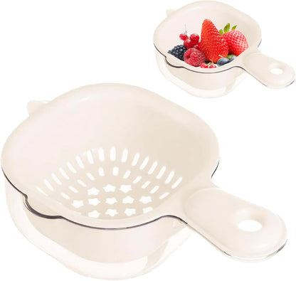 Colander Double-Layer Fruit Cleaning Bowl