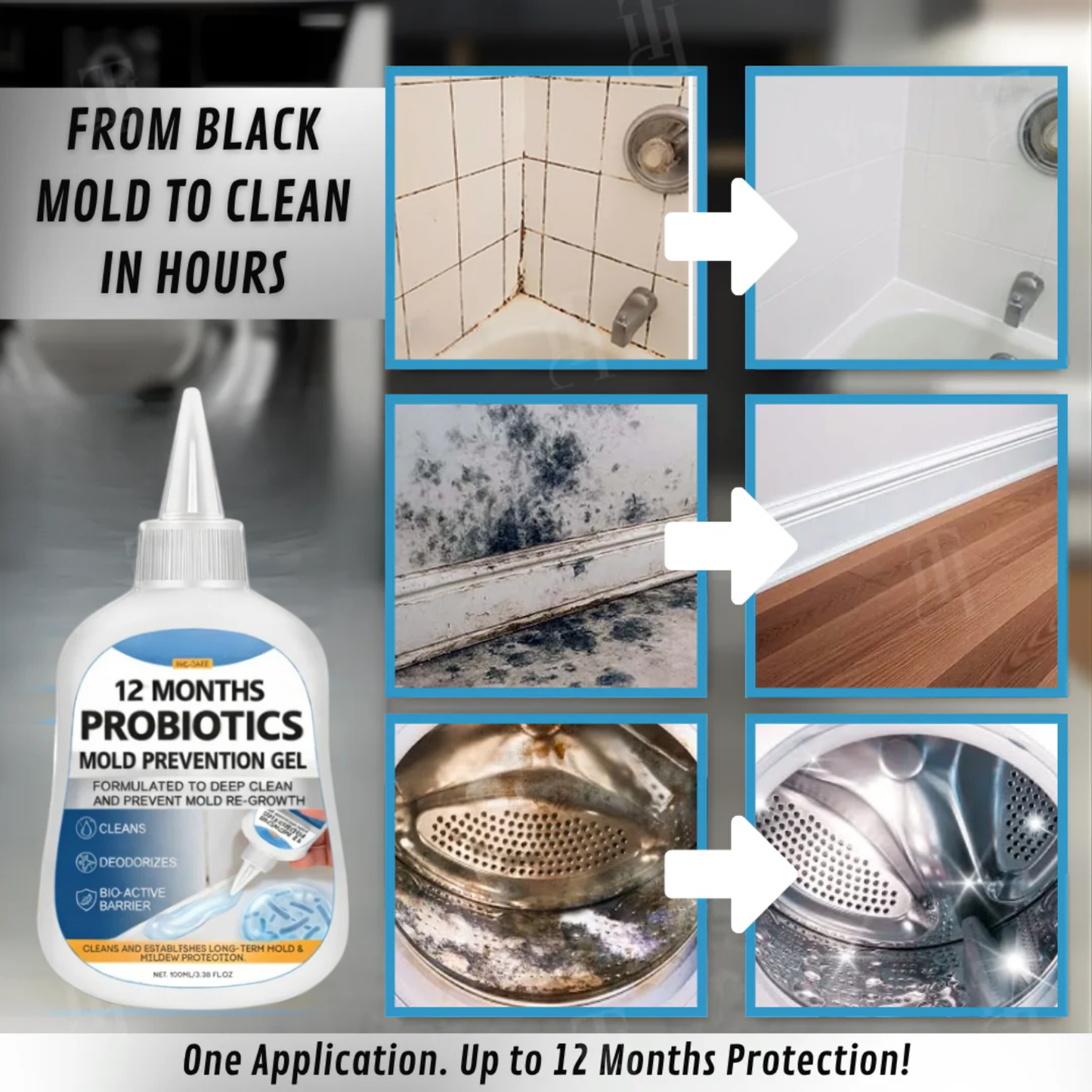 12 Months Mold-Free, Zero Effort: Probiotics Mold Prevention Gel