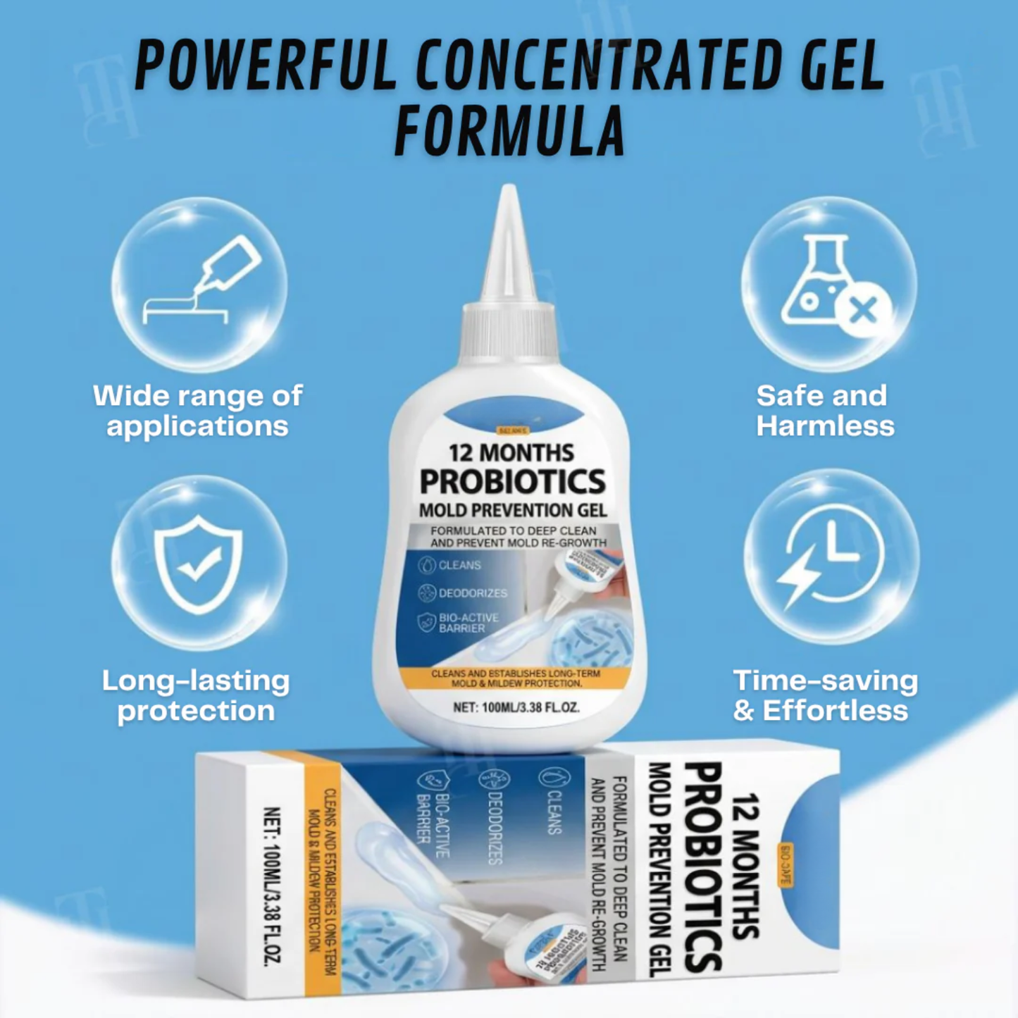 12 Months Mold-Free, Zero Effort: Probiotics Mold Prevention Gel