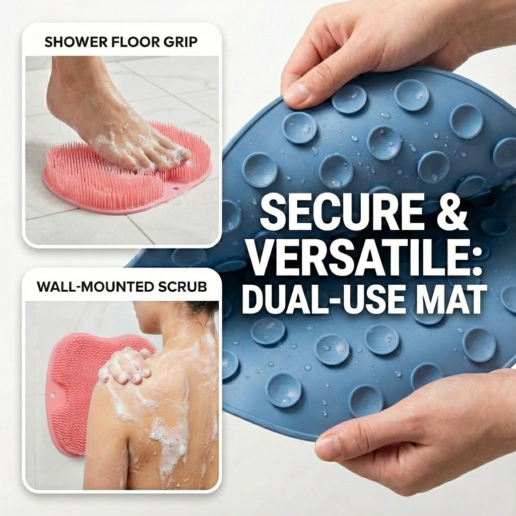 Shower Foot & Back Scrubber Massage Pad PRO