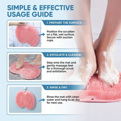 Shower Foot & Back Scrubber Massage Pad PRO
