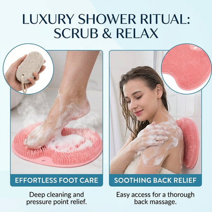 Shower Foot & Back Scrubber Massage Pad PRO