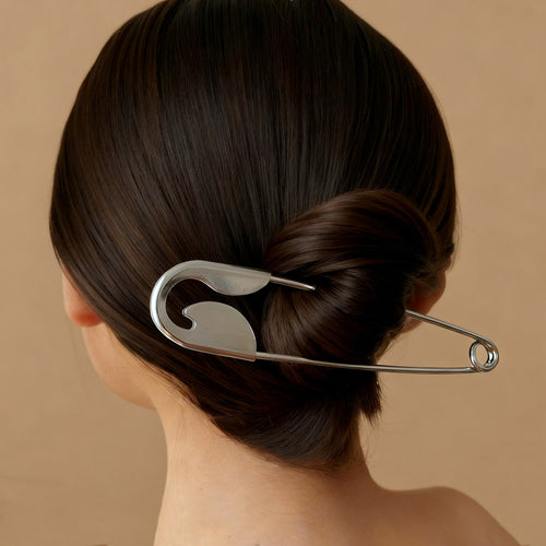 Safety Pin Hair Clip