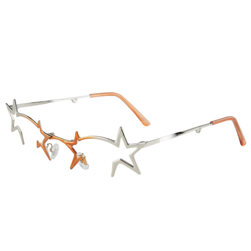 Futuristic Y2K Foldable Metal glasses