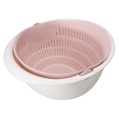 Double-layer Rotating Drain Basket