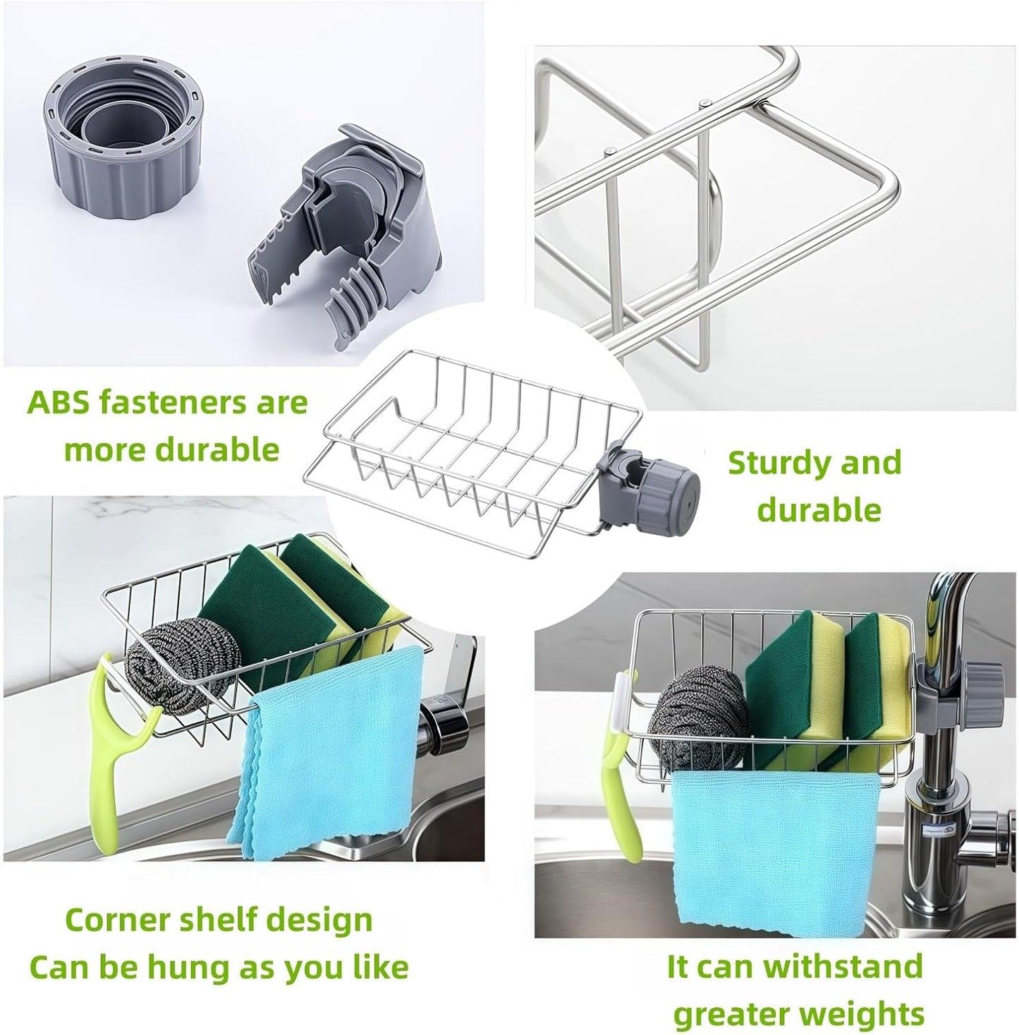 Sponge Holder for Kitchen Sink