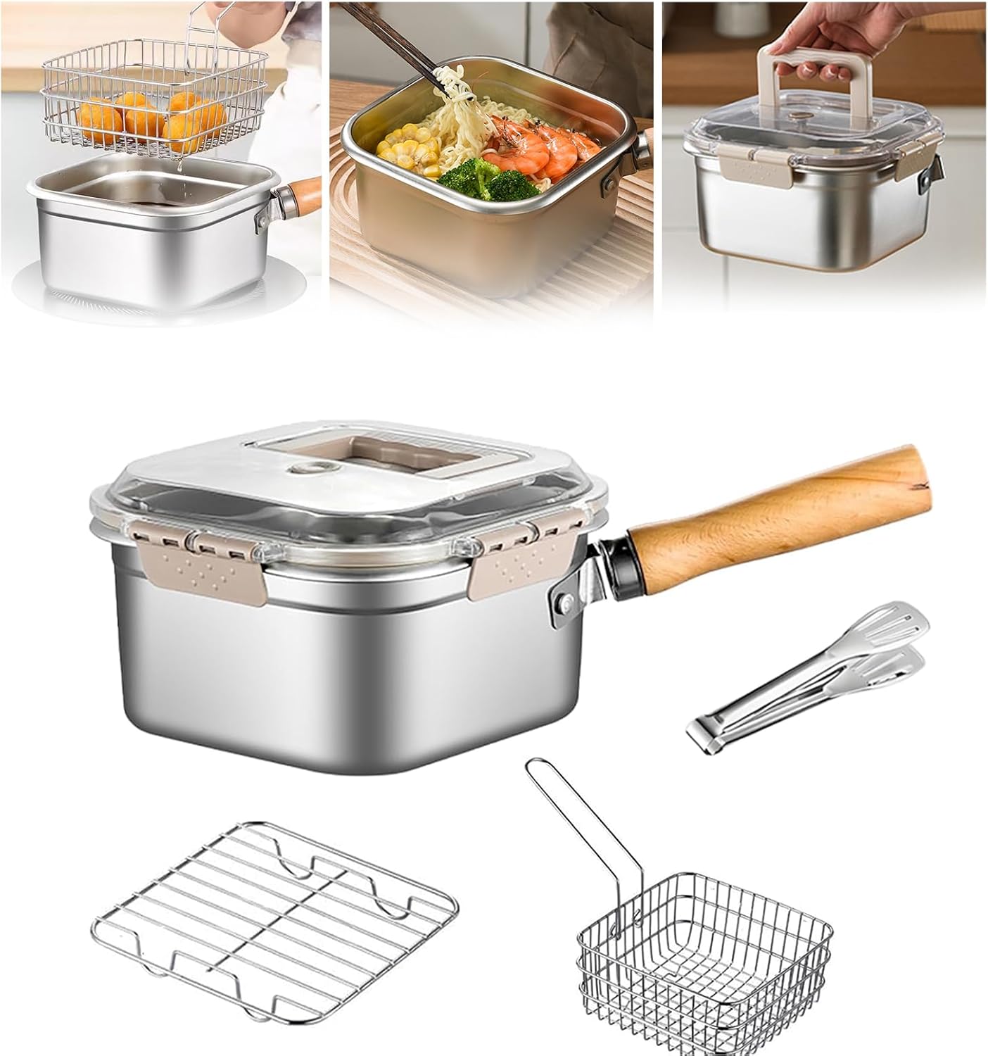 Portable Outdoor Stainless Steel Deep Fryer