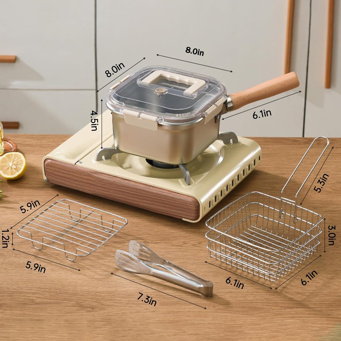 Portable Outdoor Stainless Steel Deep Fryer