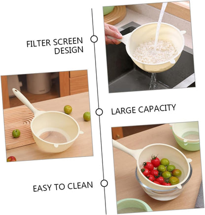 Multifunctional Fine Mesh Rice Washing Sieve & Kitchen Drain Basket